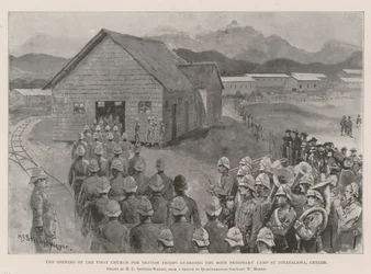 The Opening of the First Church for British Troops guarding the Boer Prisoners